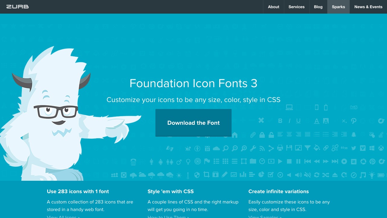 Foundation Icon Fonts 3さんのwebサイトスクリーンショット@complesso.jp