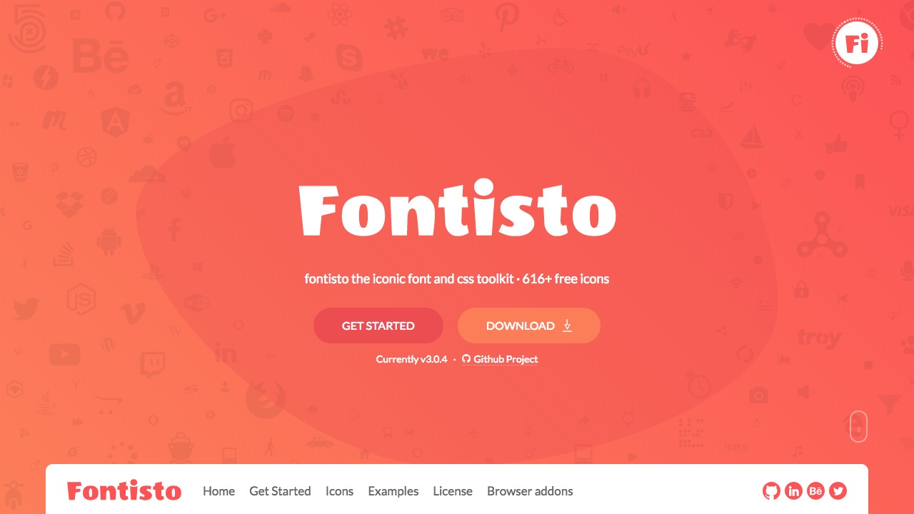 Fontisto+webアイコンまとめ 200種類以上のアイコンが無料で商用利用できる