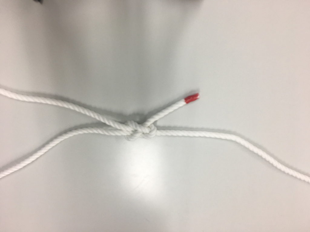 一重つなぎの方法・やり方｜ロープや紐の結び方・締め方